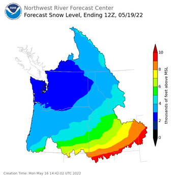 Day 3 Snow Level Forecast (5am) Day 3 Snow Level Forecast (5am)