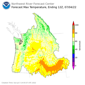 Day 1 Max Temperature Forecast Day 1 Max Temperature Forecast