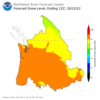 Day 10 Snow Level Forecast (5am) Day 10 Snow Level Forecast (5am)