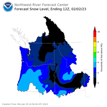 Day 3 Snow Level Forecast (4am) Day 3 Snow Level Forecast (4am)