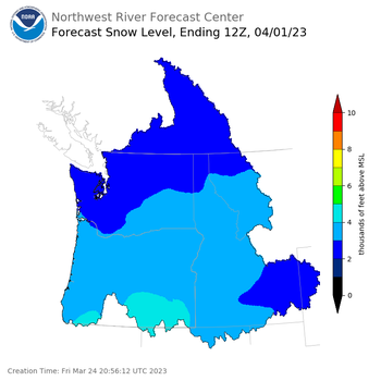 Day 8 Snow Level Forecast Day 8 Snow Level Forecast