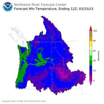 Day 1 Min Temperature Forecast Day 1 Min Temperature Forecast