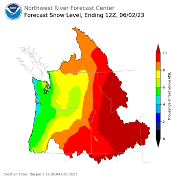 DAY 1 Snow Level Forecast (5am) DAY 1 Snow Level Forecast (5am)