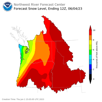 Day 3 Snow Level Forecast (5am) Day 3 Snow Level Forecast (5am)