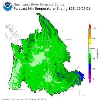 Day 1 Min Temperature Forecast Day 1 Min Temperature Forecast