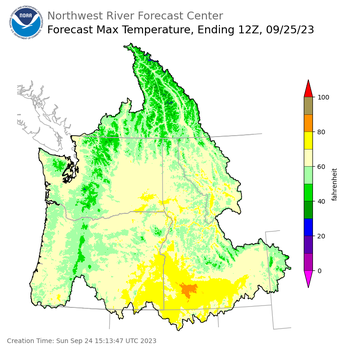 Day 1 Max Temperature Forecast Day 1 Max Temperature Forecast