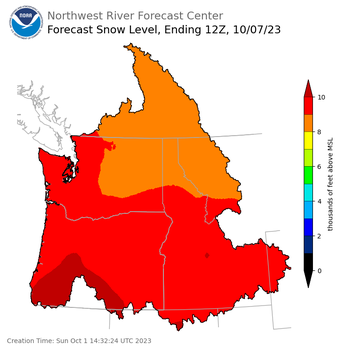 Day 6 Snow Level Forecast (5am) Day 6 Snow Level Forecast (5am)