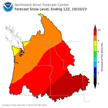 Day 9 Snow Level Forecast (5am) Day 9 Snow Level Forecast (5am)