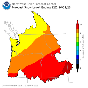Day 10 Snow Level Forecast (5am) Day 10 Snow Level Forecast (5am)