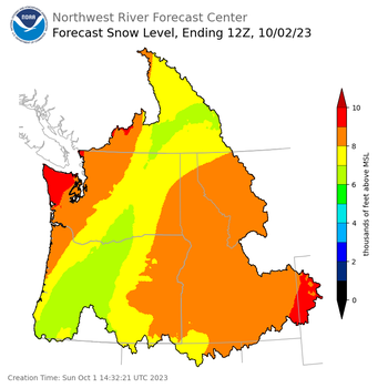 DAY 1 Snow Level Forecast (5am) DAY 1 Snow Level Forecast (5am)