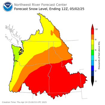 Day 8 Snow Level Forecast Day 8 Snow Level Forecast