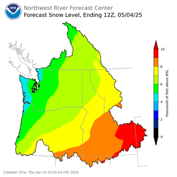Day 10 Snow Level Forecast Day 10 Snow Level Forecast