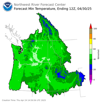 Day 6 Min Temperature Forecast Day 6 Min Temperature Forecast