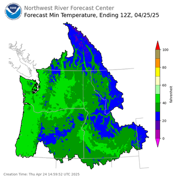 Day 1 Min Temperature Forecast Day 1 Min Temperature Forecast
