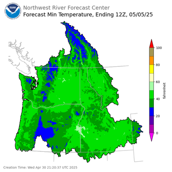Day 5 Min Temperature Forecast