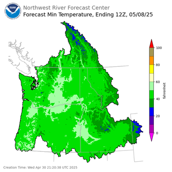 Day 8 Min Temperature Forecast