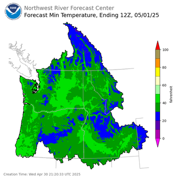 Day 1 Min Temperature Forecast