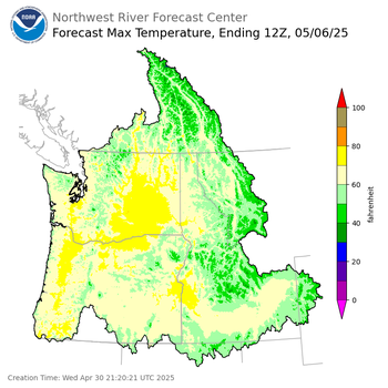 Day 6 Max Temperature Forecast