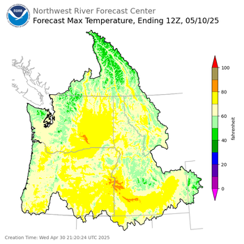 Day 10 Max Temperature Forecast