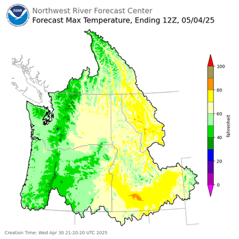 Day 4 Max Temperature Forecast