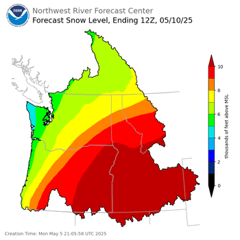 Day 5 Snow Level Forecast (5am) Day 5 Snow Level Forecast (5am)