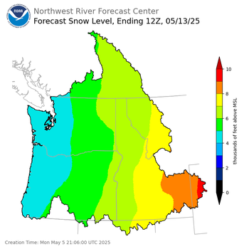 Day 8 Snow Level Forecast (5am) Day 8 Snow Level Forecast (5am)