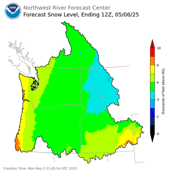 DAY 1 Snow Level Forecast (5am) DAY 1 Snow Level Forecast (5am)