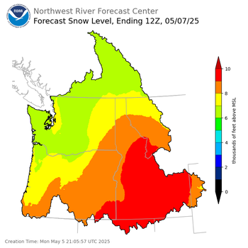 Day2 Snow Level Forecast (5am) Day2 Snow Level Forecast (5am)