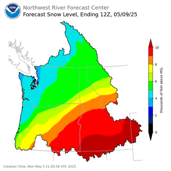 Day 4 Snow Level Forecast (5am) Day 4 Snow Level Forecast (5am)