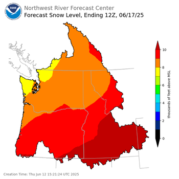 Day 5 Snow Level Forecast (5am) Day 5 Snow Level Forecast (5am)