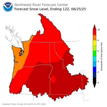 Day 5 Snow Level Forecast (5am) Day 5 Snow Level Forecast (5am)