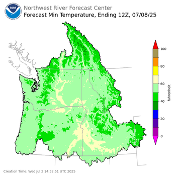 Day 6 Min Temperature Forecast