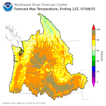 Day 6 Max Temperature Forecast