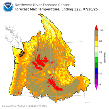 Day 8 Max Temperature Forecast