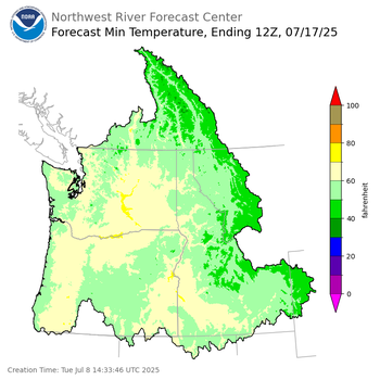 Day 9 Min Temperature Forecast Day 9 Min Temperature Forecast