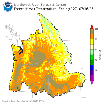 Day 8 Max Temperature Forecast Day 8 Max Temperature Forecast