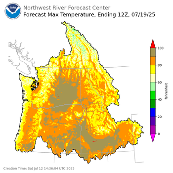 Day 7 Max Temp Forecast