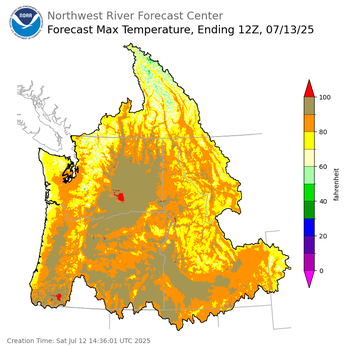 Day 1 Max Temp Forecast